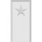 Ekena Millwork Standard Foster Star Plinth Block With Beveled Edge, 2 1/2"W x 5"H x 3/4"P PBP025X050X075FOS07 - alternate 3